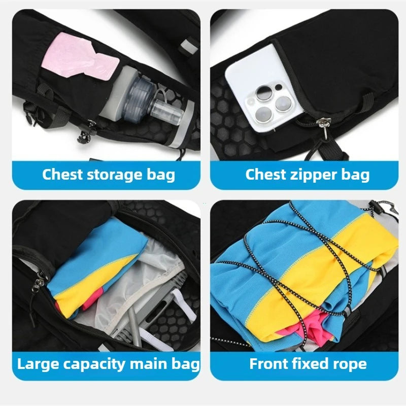 Running Cycling Hydration Vest Backpack Lightweight Water Backpack Hydration Backpack Running Vest for Hiking Cycling Running