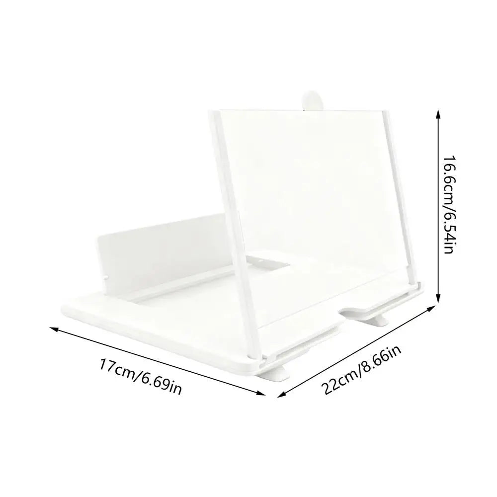 Phone Magnifier Desktop Amplifier 3D HD Cell Phone Magnifier for Seniors Video Watching Movie Night Home Travel Break Party