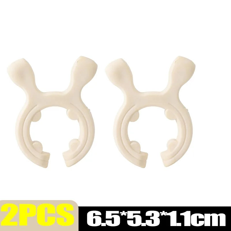 1/6pcs Silicone Spatula Holder Anti Scalding Overflow Pot Clips High Temperature Resistance Spoon Shovel Rack Kitchen Gadgets