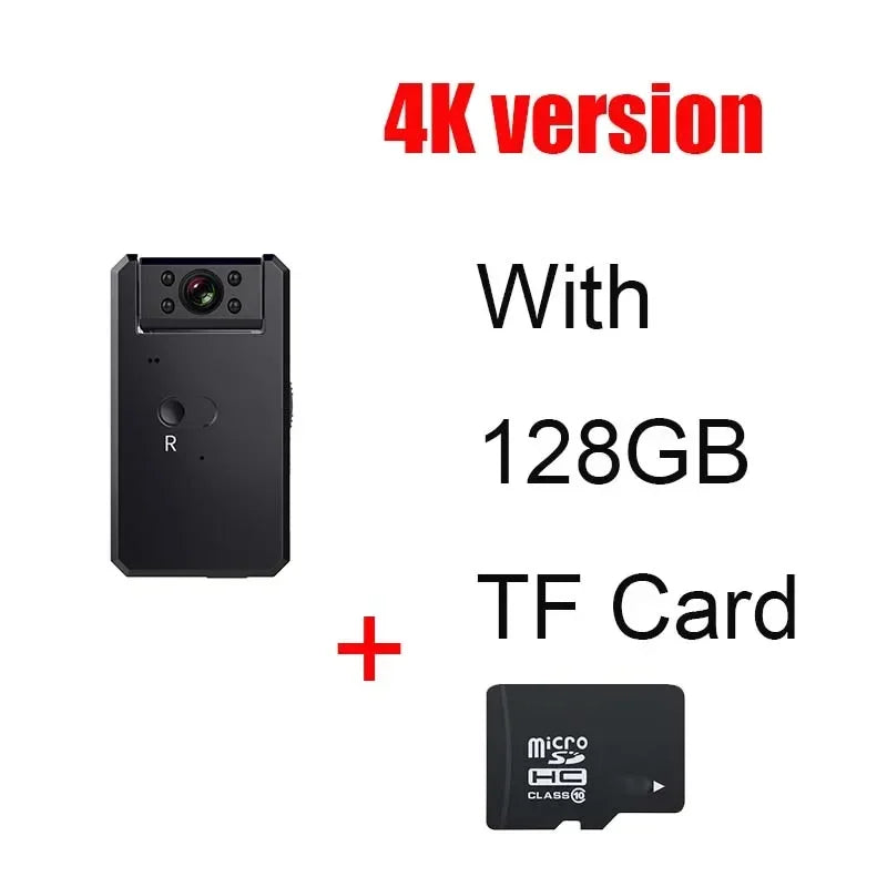 4K Mini Camera WiFi Smart Wireless Camcorder IP Hotspot HD Night Vision Video Micro Small Cam Motion Detection