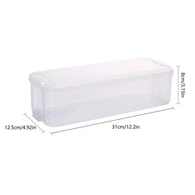 Kitchen Fridge Freezer Space Organizer Refrigerator Storage Rack Shelf Holder Drawer Multi-layer Food Storage Box