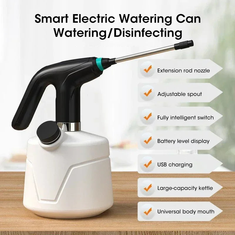 2L Agriculture Electric Sprayer Automatic Watering Can USB Rechargeable Pesticide Garden Sprayer Disinfection Filling Sprayer