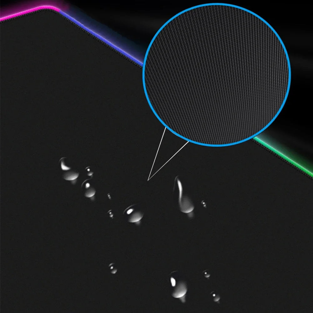 RGB Sexy Girl Naked Anime XXL Mouse Pad Gamer Genshin Impact Gaming Keyboard Computer Large Desk Mat Kawaii Without Censorship