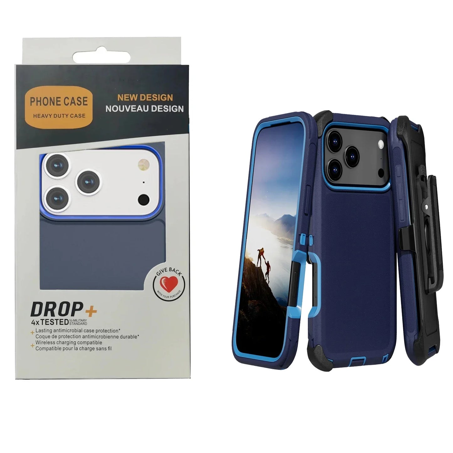 Multi-layer Heavy Mechanical Rugged Case For IPhone 17 Air 16 15 14 Plus 13 12 11 Pro Max With Clip OTT-Box Anti-Drop Back Cover