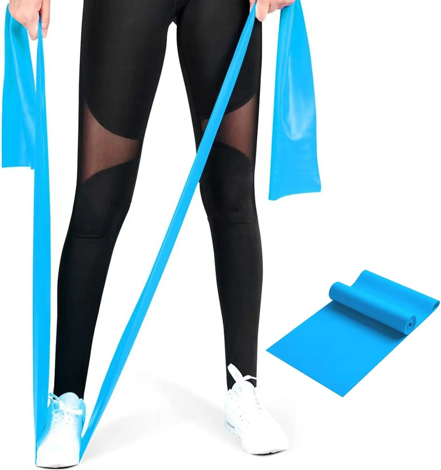 Yoga Resistance Bands Set TPE Elastic Band Exercise Workout Recovery Fitness Yoga Pilates Rehab Strength Training