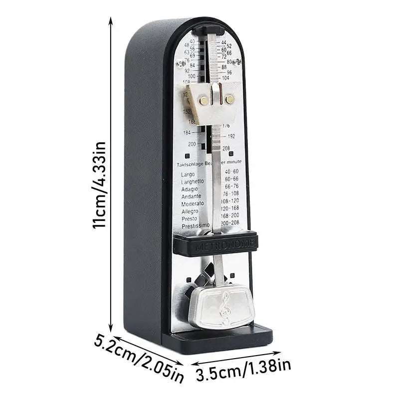 Guitar Piano Metronome Classic Shape Mechanical Metronome Loud Tone Practicing Musical Instrument Aid Musician Playing Gear For
