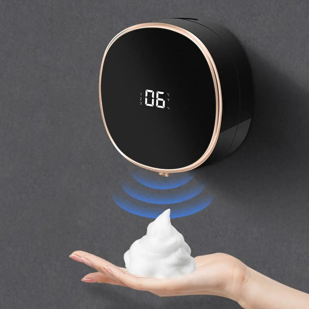 13.3*6cm Electric Touchless Soap Dispenser Wall Mount IPX5 Rechargeable Battery Operated High-tech Automatic Soap Dispensers