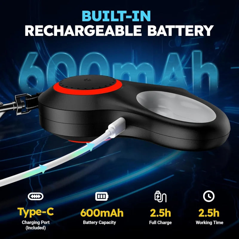 Retractable Dog Leash with LED Flashlight for Small Medium Large Breed Dogs