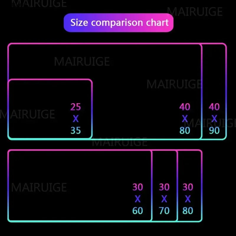 Yin-Yang Style Mouse Pad XXL RGB Gaming Mouse Pad Gamer Accessories Large LED Light Mousepads PC Computer Desk Mat with Backlit