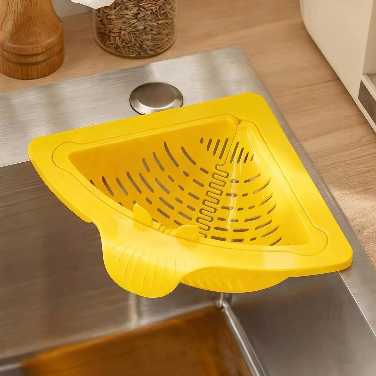 Magnetic Kitchen Sink Strainer Corner Drainer Kitchen Sink Drain Strainer Basket For Garbage Disposal Home Apartment Restaurant