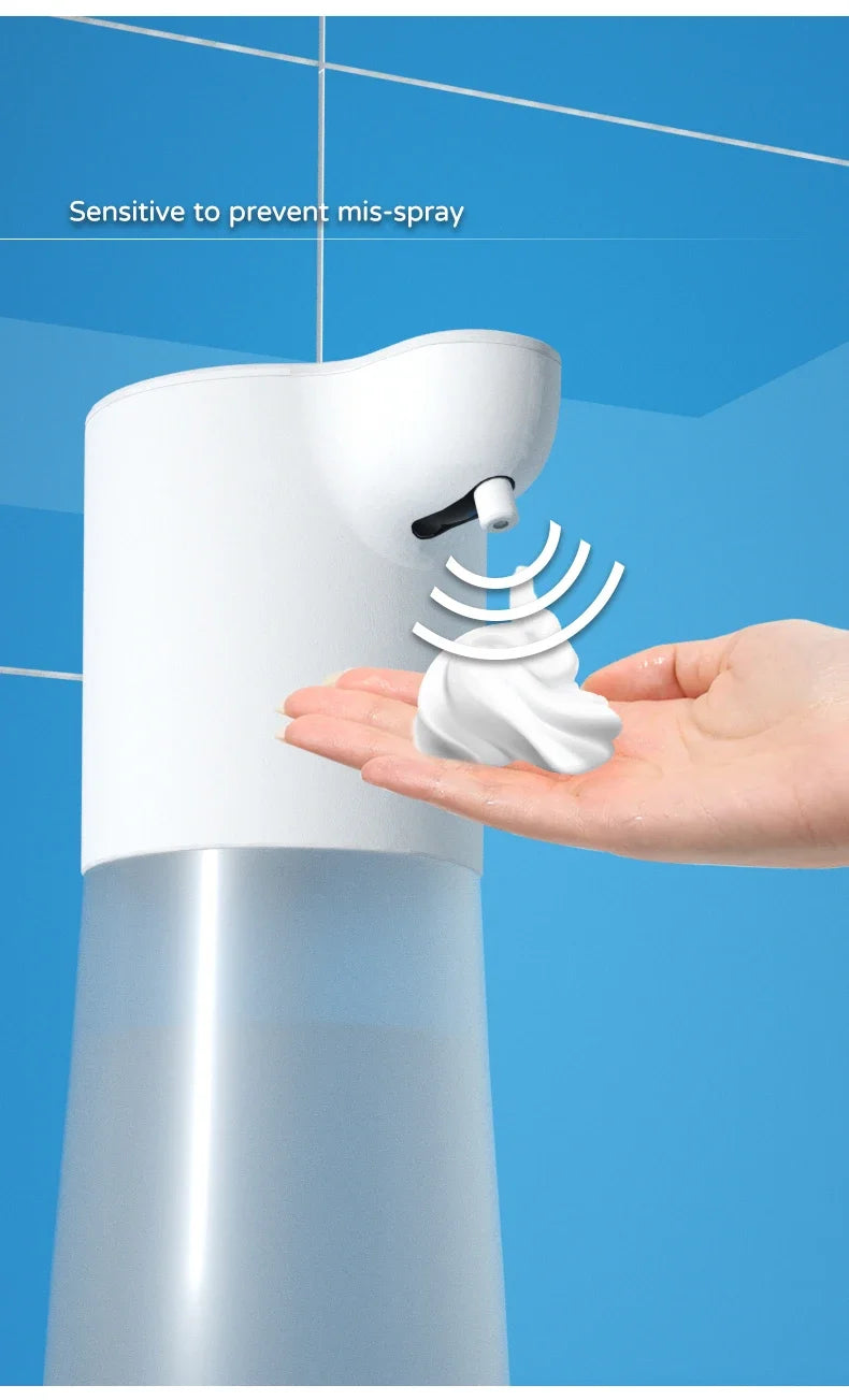 350ML Touchless Automatic Soap Foam Dispenser USB Rechargeable Foam Hand Washer Machine Bathroom Infrared Sensor Soap Dispenser