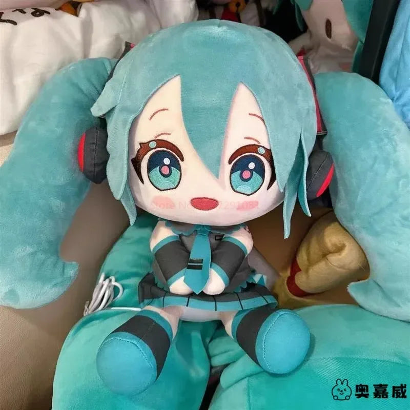 Kawaii Miku Plush Toy Anime Cute Soft Stuffed Plushie Doll Cartoon Houlder Pain Bag Backpack Decor cute Birthday Gifts toys