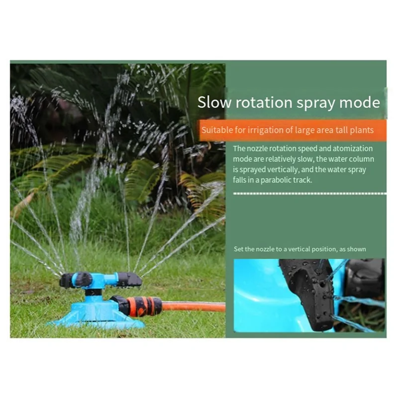 ABKJ-Automatic Sprinkler 360 Degree Automatic Rotating Sprinkler Lawn Garden Irrigation Equipment Rotating Sprinkler