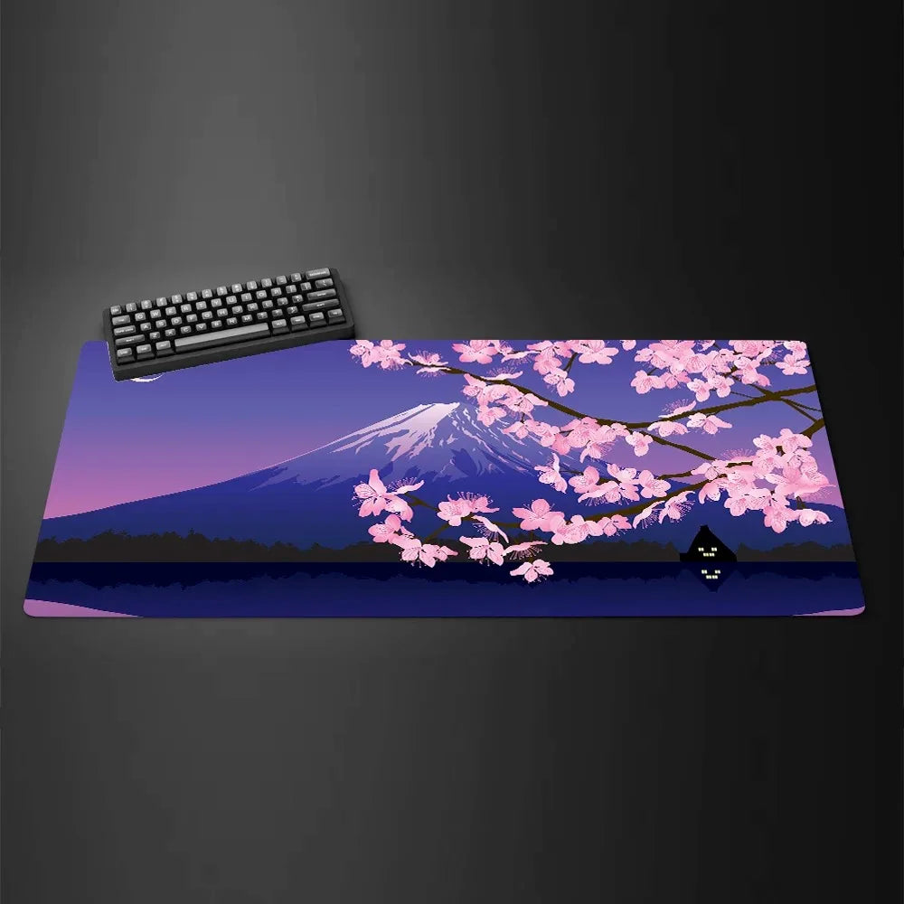 White Black Mouse Pad XXL Gaming Computer Mausepad Big Art Deskmat Playmat Laptop Office Accessories Carpet Non-Slip Mat 800x400