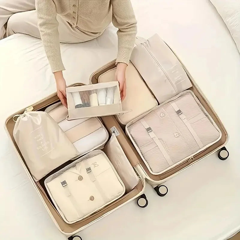 Travel Organizer Storage Bags Clothes Digital Toiletries Shoes Organizer Bag Wardrobe Cube Suitcase Packing Set Clothing Storage