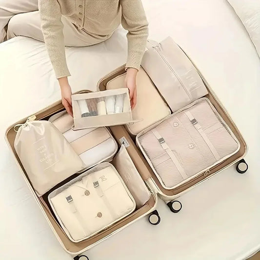 Travel Organizer Storage Bags Clothes Digital Toiletries Shoes Organizer Bag Wardrobe Cube Suitcase Packing Set Clothing Storage