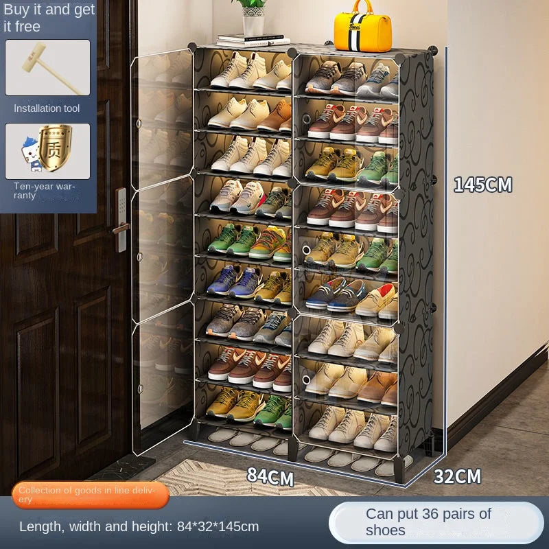 Shoe Rack Storage Shelf Shoes Entrance Hallway Furniture Cupboards Splicing Dustproof Transparent Box Organizador De Zapatos