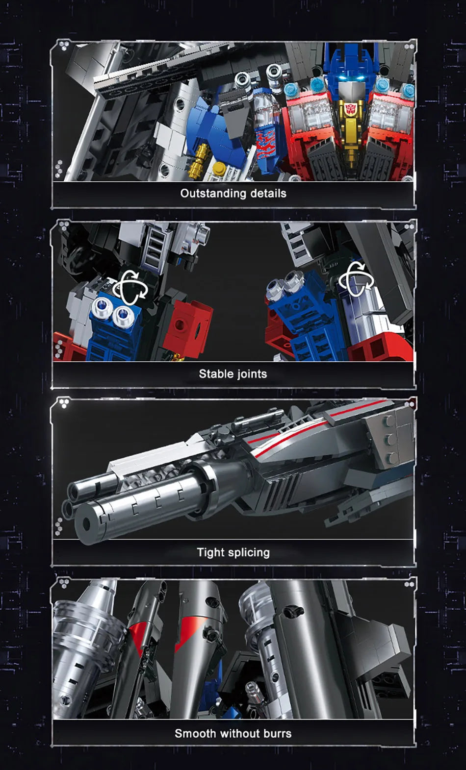Cyber Mecha Model Building Blocks - Storm Freedom Ancestor Mechanical Robot Assembly Kit for Kids & Adults