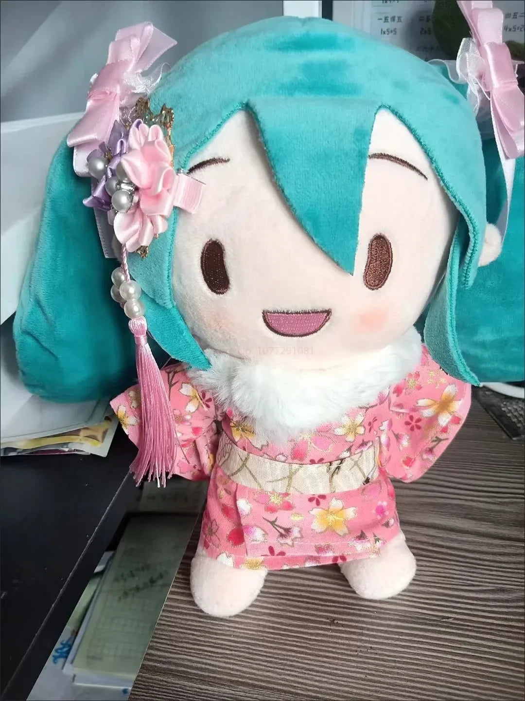 Kawaii Miku Plush Toy Anime Cute Soft Stuffed Plushie Doll Cartoon Houlder Pain Bag Backpack Decor cute Birthday Gifts toys