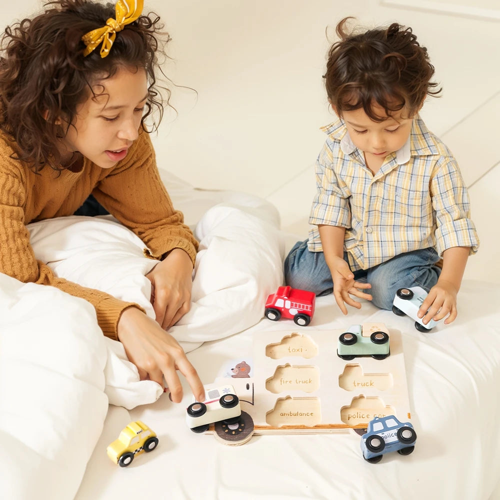 Kids Puzzles Wooden Baby Toys Montessori 3D Puzzle Toys for Babies Educational Toys Puzzle Child 2 Years Cars Match Board Puzzle
